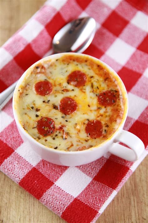 Microwave Mug Pizza Recipe (with Video) | Bigger Bolder Baking