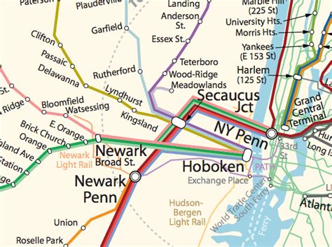 Newark Airport Light Rail Map