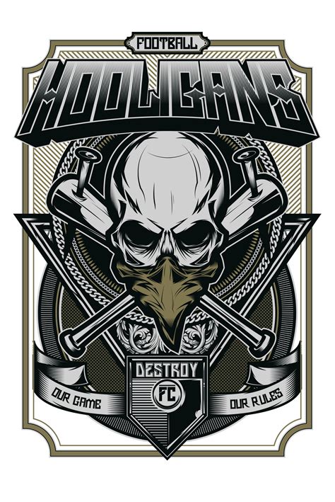 HOOLIGANS. on Behance | Graffiti lettering, Skull art, Shirt print design