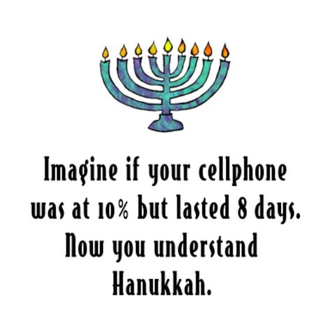 Funny Sarcastic Hanukkah Chanukah Cellphone Quote Gift Shirt - Hanukkah Holiday - T-Shirt ...