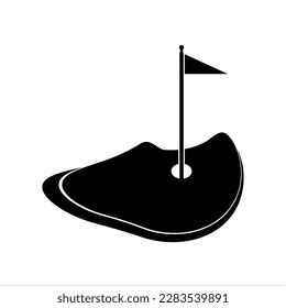 Golf Hole Flag Icon Vector Art Stock Vector (Royalty Free) 2283539891 ...