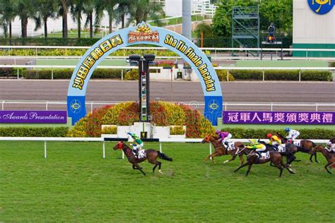 The Horse Racing at Hong Kong Jockey Club. 1 July 2008 Editorial Stock ...