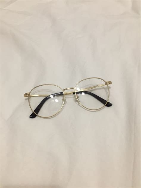 Gold Frame Glasses, Women's Fashion, Watches & Accessories, Sunglasses ...