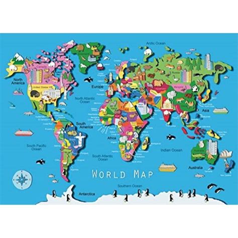 Ravensburger World Map 60 Piece Jigsaw Puzzle for Kids – Every Piece is ...