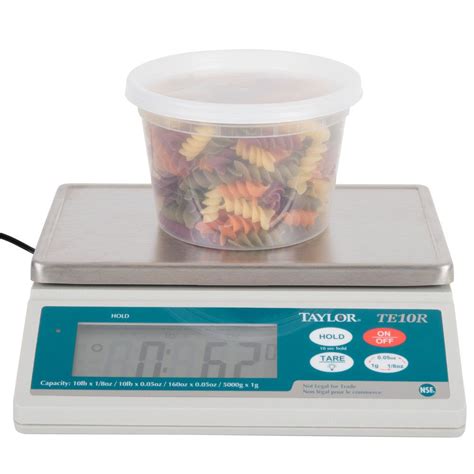 Taylor TE10R 10 lb. Digital Portion Control Scale | Portion control ...