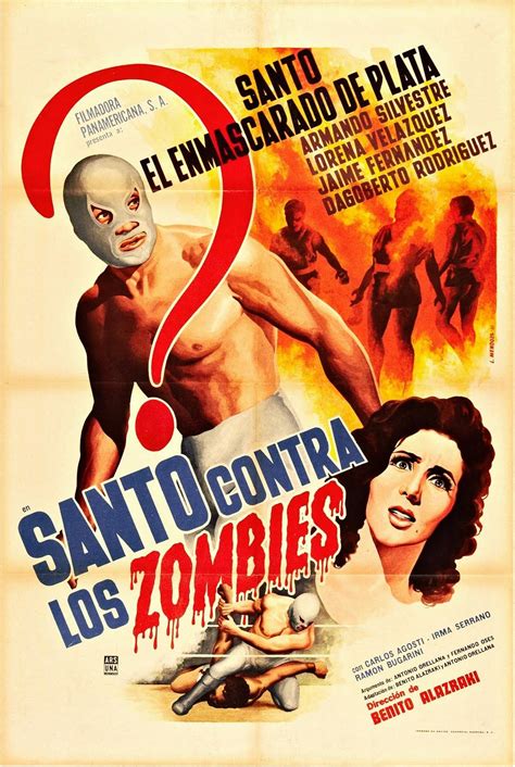 Santo contra los zombies | Lucha libre mexicana, El enmascarado de plata, Peliculas de lucha