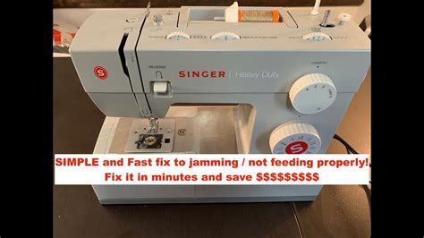 Singer Heavy Duty 4423 sewing machine not working binding jamming not grabbing pulling bobbin ...