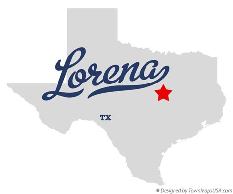 Map of Lorena, TX, Texas