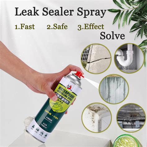 700ml Waterproof Leak Seal Repair Spray Cracks Repair Leaking Sealer Floor Down Pipes Roof Crack ...