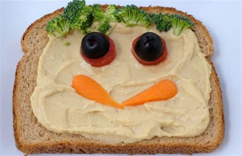 Savory Funny Faced Sandwich - Vitamin Bee ® Kid Recipes