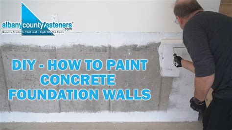 How to Prep, Prime, & Paint Concrete Foundations | DIY Home Improvement - YouTube