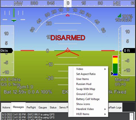 Mission Planner Flight Data Screen — Mission Planner documentation