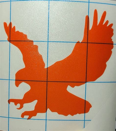 Orange Eagle Decal, Auburn War Eagle - Etsy