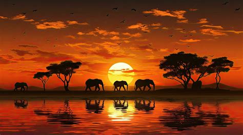 African Sunset Stock Photos, Images and Backgrounds for Free Download