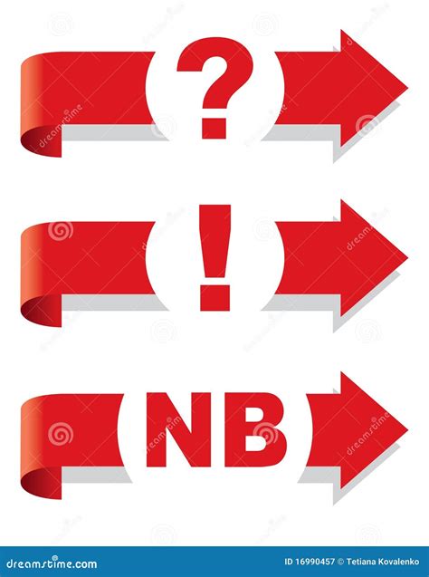 Question, Exclamation and Nota Bene Symbol. Stock Vector - Illustration ...