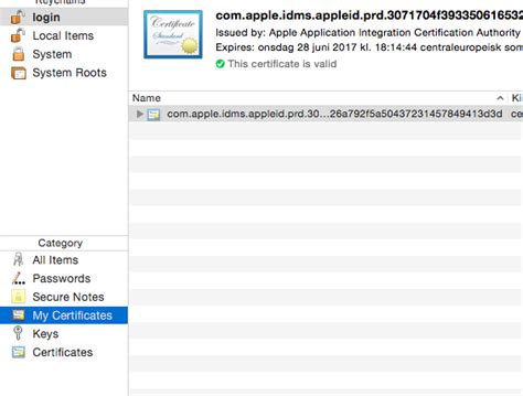 macos - Add to "My certificates" in Keychain Access? (Mac OS 10.10) - Super User