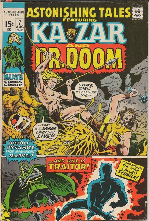 Astonishing Tales #7 ORIGINAL Vintage 1971 Marvel Comics Ka-Zar Dr Doom ...