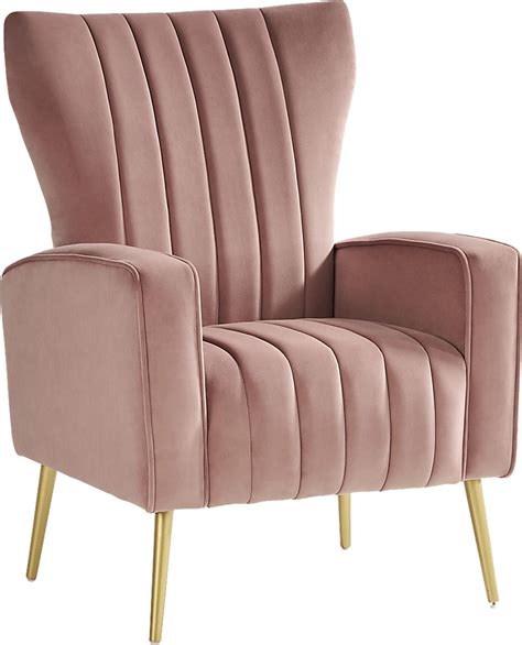 Emmanuel Blush Beige Polyester Fabric Accent Chair | Rooms to Go