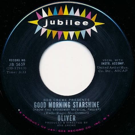 Oliver - Good Morning Starshine (1969, Vinyl) | Discogs