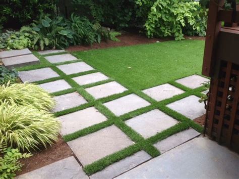 Pavers & artificial turf | Large backyard landscaping, Hardscape backyard, Outdoor paving