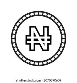 Nigeria Currency Symbol Coin Stock Vector (Royalty Free) 2070890609