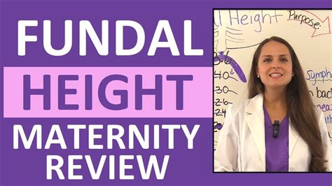 Fundal Height Measurement by Weeks Nursing Maternity Lecture NCLEX - YouTube
