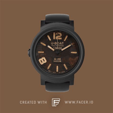 HTCS - Replica - U-boat 42 S - watch face for Apple Watch, Samsung Gear S3, Huawei Watch, and ...