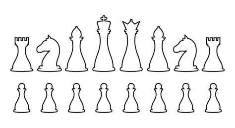 Chess Pieces Outline Images – Browse 11,647 Stock Photos, Vectors, and ...