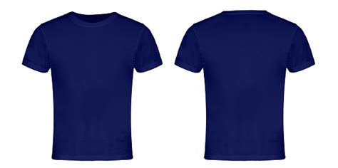 Blue Blank Tshirt Front And Back Stock Photo - Download Image Now - iStock