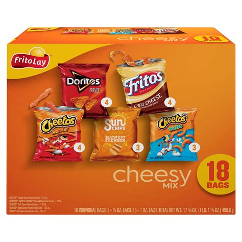 Frito Lay Cheesy Mix Variety Pack Chips - Shop Chips at H-E-B