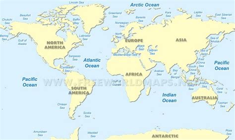 World Ocean Maps | Oceans of the world, Ocean, Sea and ocean