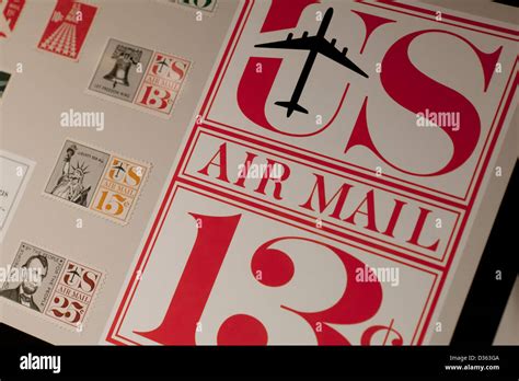 US Air Mail stamps Stock Photo - Alamy