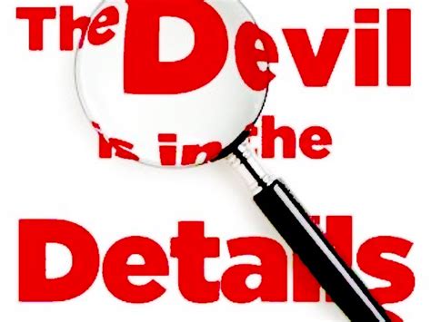 The Devil Is In The Details | Due Diligence