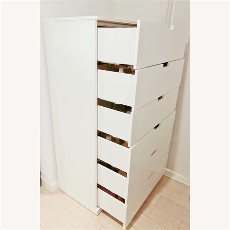 NORDLI 6-drawer Chest, White - AptDeco