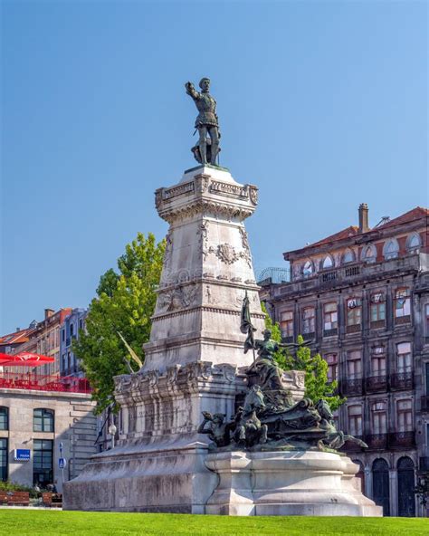 Prince Henry the Navigator Statue, Porto, Portugal Stockbild - Bild von ...