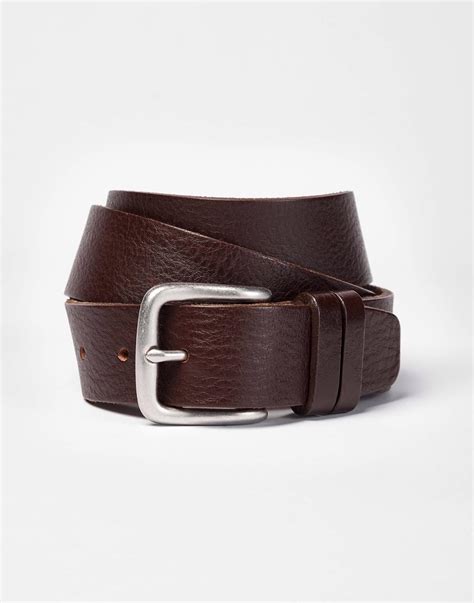 Casual Leather Belt - Brown