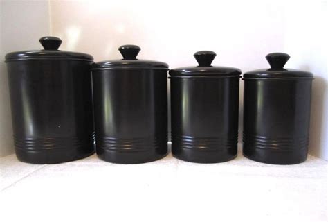 Black Kitchen Canisters | Foter