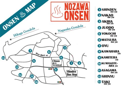 Nozawa Onsen Maps. Ski Piste, Trail Maps & Village maps