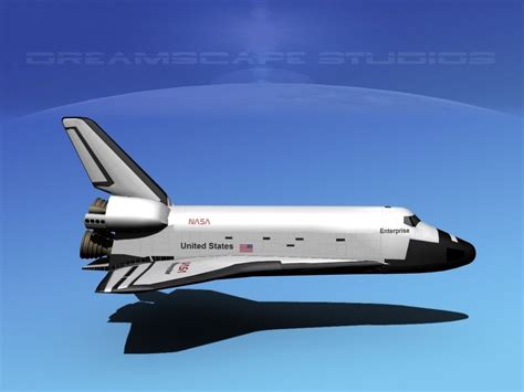 Space Shuttle Enterprise Basic LP 1-1 3D model rigged | CGTrader