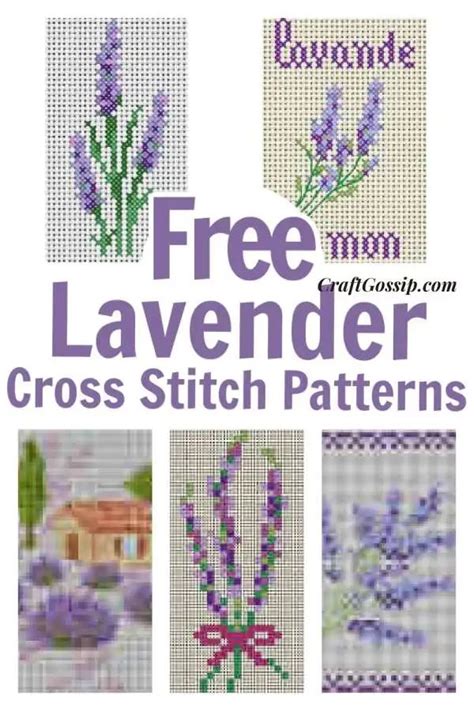 Lavender Cross Stitch Patterns – Cross-Stitch | Cross stitch, Cross ...