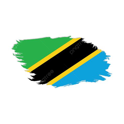 Tanzania National Flag Vector With Transparent, Tanzania, Tanzania Flag ...