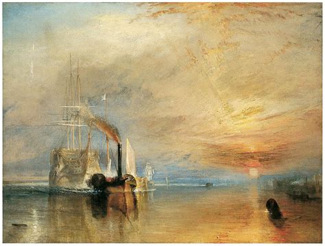 The Fighting Temeraire Tugged To Her Last Berth Painting by J M W Turner