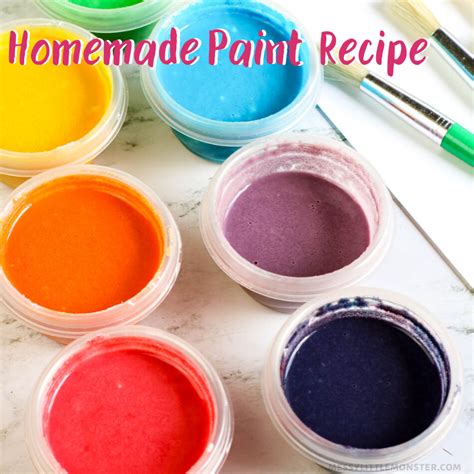 Homemade Paint Recipe - Messy Little Monster