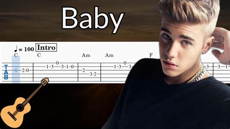 Baby (Justin Bieber) - Guitar Solo Tab Easy - YouTube