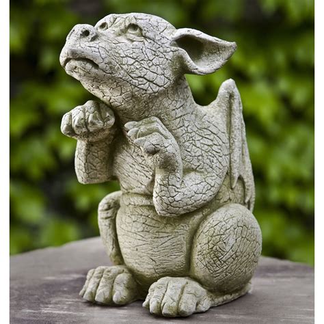 Have to have it. Campania International Scraps The Dragon Cast Stone Garden Statue - $89.99 ...