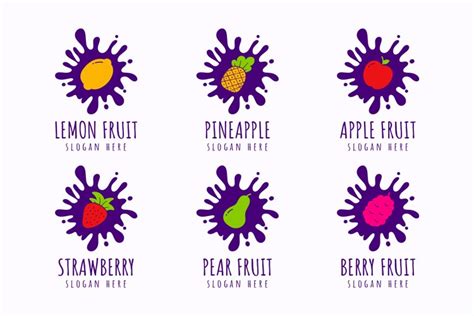 Fruit Splash Logo Templates