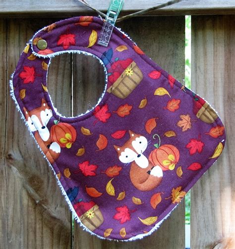 Bib - Fall Foxes- Baby Boy Bib - Shower gift for baby boy - Fox Bib by LittleBitBibs on Etsy ...