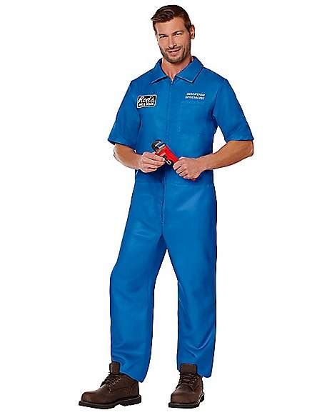 Adult Rod's Pipe and Drain Jumpsuit Costume - Spirithalloween.com