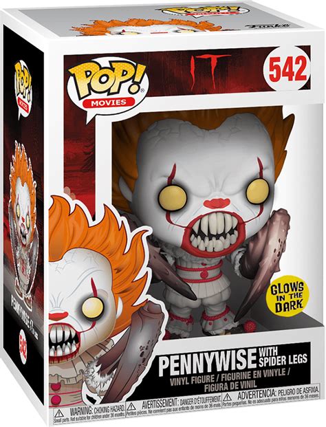 Funko Pop! Movies: It - Pennywise with Spider Legs Vinyl Figure (Glow ...