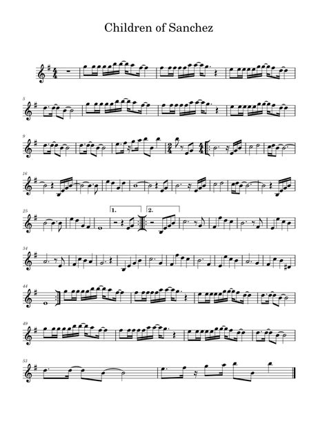 Children of sanchez – Chuck Mangione Sheet music for Trumpet in b-flat ...